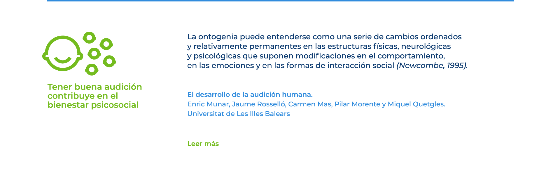 El desarrollo de la audición humana